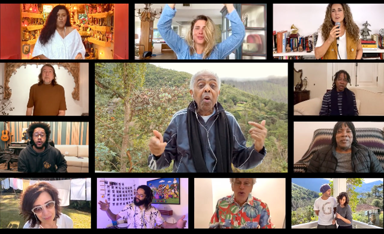 Vídeo "Andar com Fé" em homenagem a Gilberto Gil. 
