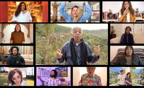 Vídeo "Andar com Fé" em homenagem a Gilberto Gil.