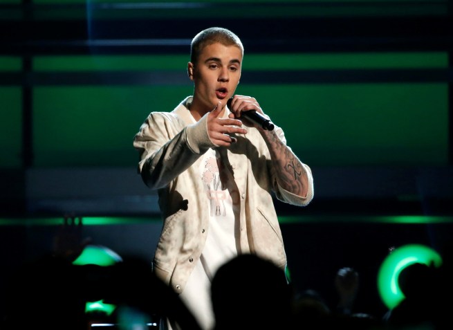 Justin Bieber durante show em Las Vegas - 22/05/2016 / Foto: Mario Anzuoni/Reuters