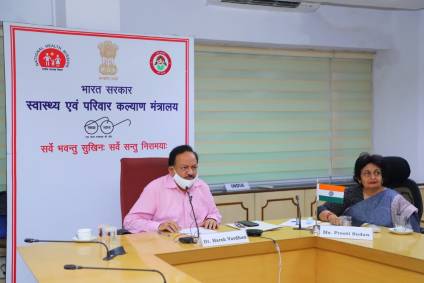 O ministro da Saúde da Índia, Harsh Vardhan