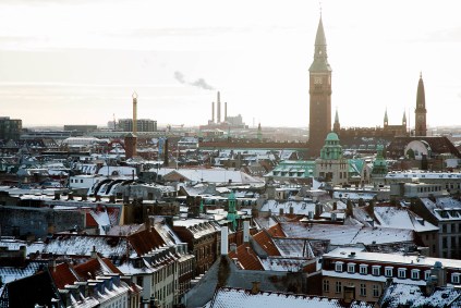 Vista da cidade de Copenhagen, na Dinamarca