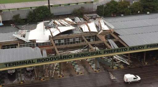 Passagem do ciclone bomba por Concórdia (SC)