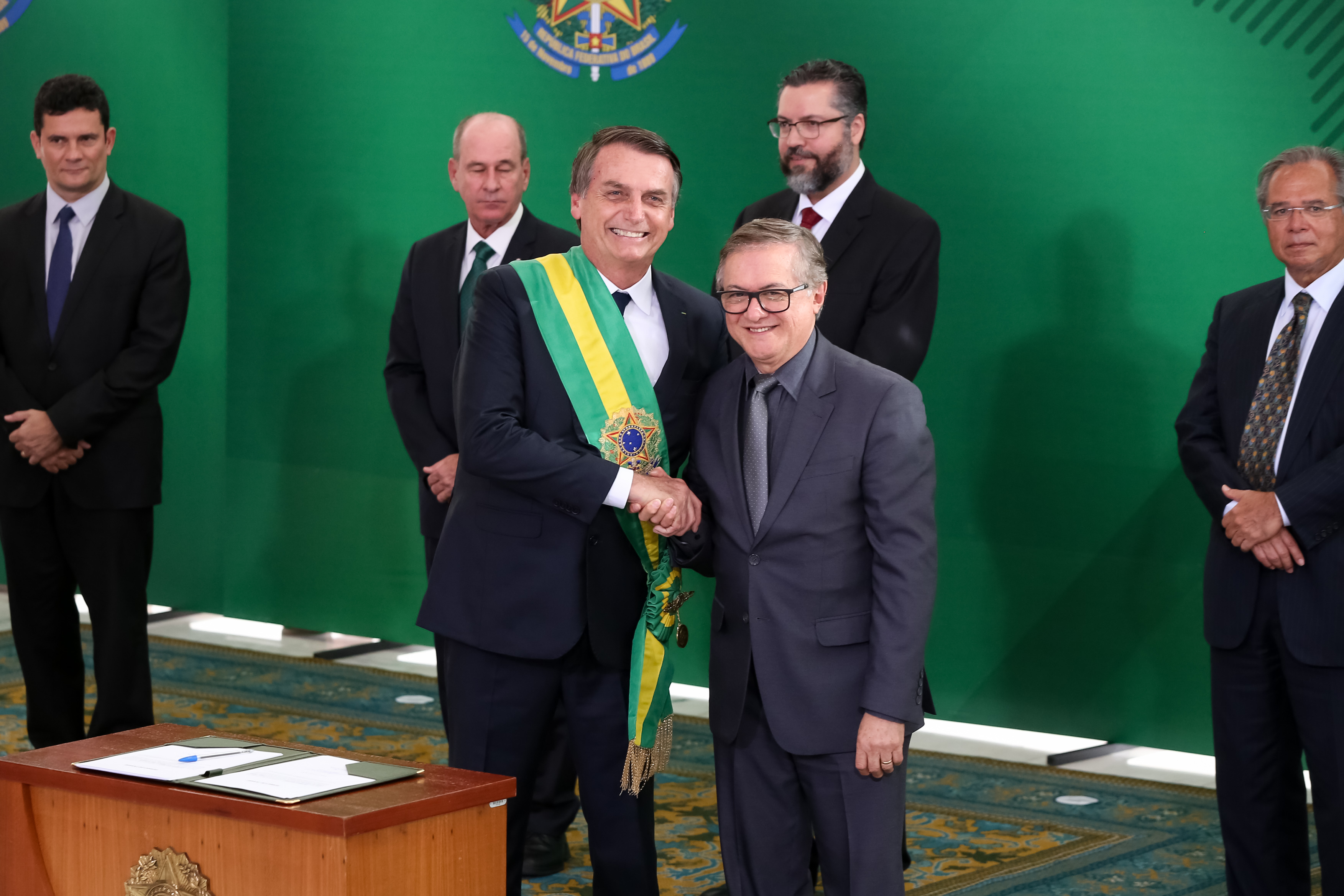 O ex-ministro da Educação Ricardo Vélez na posse de Bolsonaro como presidente da República, em 1º de janeiro de 2019 / Foto: Marcos Corrêa/Presidência da República