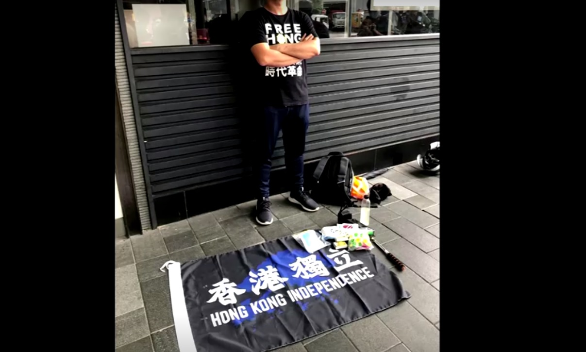 Polícia de Hong Kong prendeu manifestante