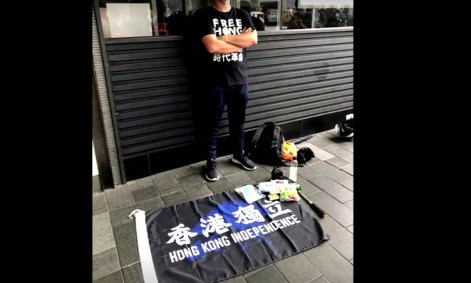 Polícia de Hong Kong prendeu manifestante