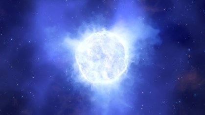 Estrela variável azul.