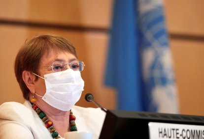 A alta comissária da ONU, Michelle Bachelet