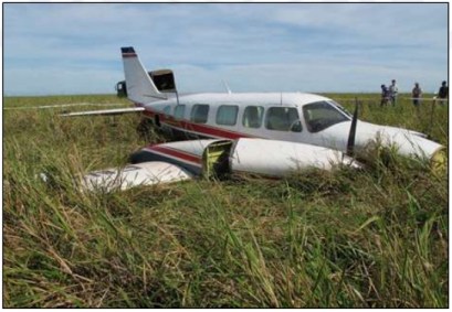 Aeronave da MS Táxi Aéreo, que sofreu acidente em 2015
