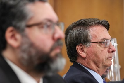 Jair Bolsonaro e Ernesto Araújo