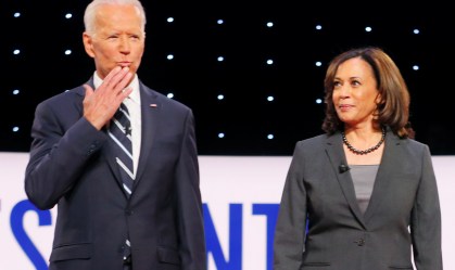 Kamala Harris declara apoio a Biden como candidato democrata nos EUA