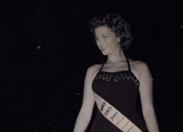 Martha Rocha no concurso de Miss Universo, em 1954