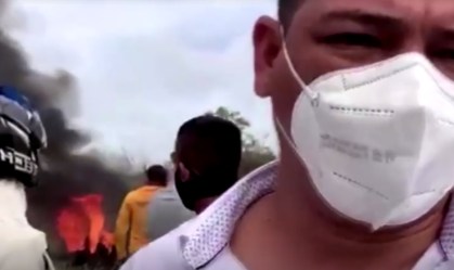 Caminhão explode enquanto moradores tentavam roubar combustível na Colômbia