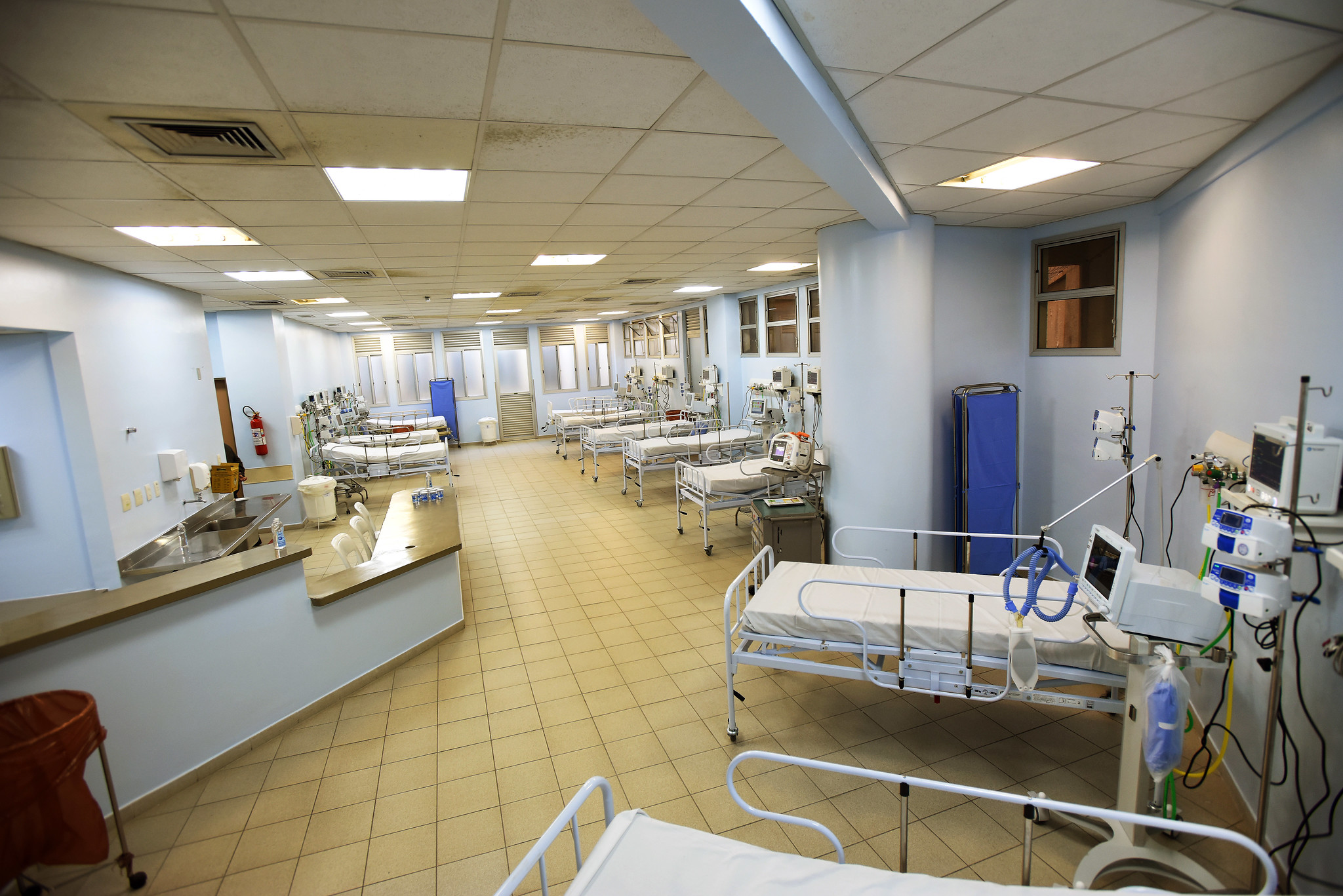 Leitos no hospital municipal Ouro Verde, em Campinas