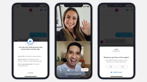Recurso “Face to Face” do Tinder 