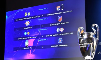 Liga dos Campeões define confrontos de mata-mata
