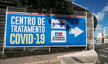 Hospital de campanha para Covid-19 montado no estádio da Fonte Nova, em Salvador