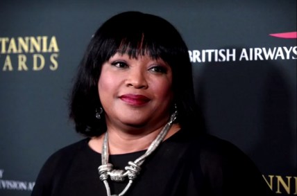 Zindzi Mandela durante premiação em Los Angeles