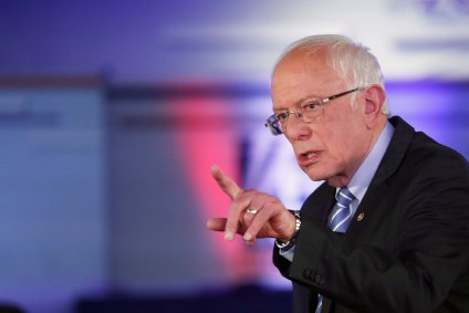 O pré-candidato democrata à Presidência dos EUA, Bernie Sanders 