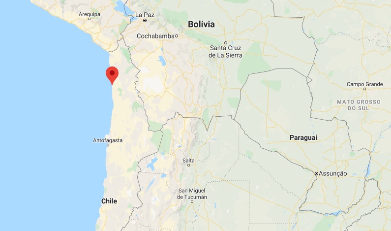 Região de Iquique, no Chile