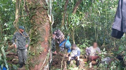 Caçadores localizados durante fiscalização em área de mata no município de Iguap