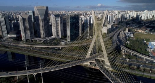 Ponte Estaiada, na zona sul de São Paulo