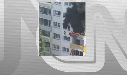 Crianças de 3 e 10 anos pulam de prédio em chamas na França e saem ilesas