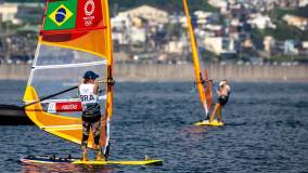 Brasileira Patrícia Freitas ficou em 10ª no geral na categoria RS=X da vela (31/07/2021)