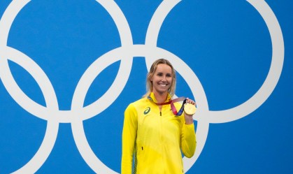 Australiana Emma Mckeon conquistou o ouro nos 100 metros livre da natação em Tóquio 2020