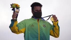 Italo Ferreira conquistou o primeiro ouro do Brasil nas Olimpíadas 2020 npo surfe