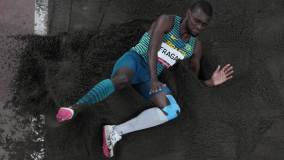 Samory Fraga saltou 7,88m, mas não conseguiu avançar no salto em distância