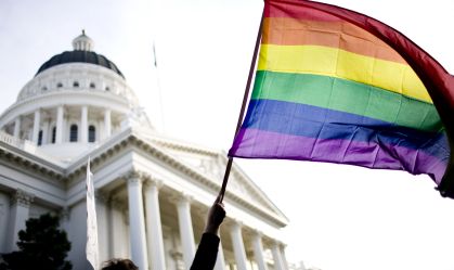 Rally On Steps Of California State Capitol Protests Passage Of Prop 8