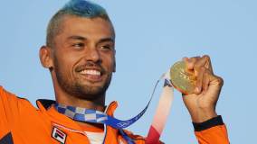 No windsurfe masculino, vitória foi do Holandês Kiran Badloe