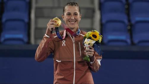 Suíça Belinda Bencic venceu torneio de tênis simples nos Jogos de 2020