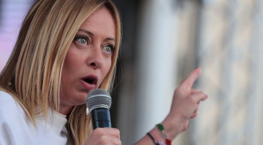 Giorgia Meloni, primeira-ministra na Itália. / Reprodução CNN