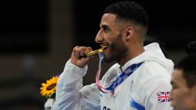 Britânico Galal Yafai conquistou o ouro olímpico no boxe masculino, na categoria até 52kg (07/08/2021)