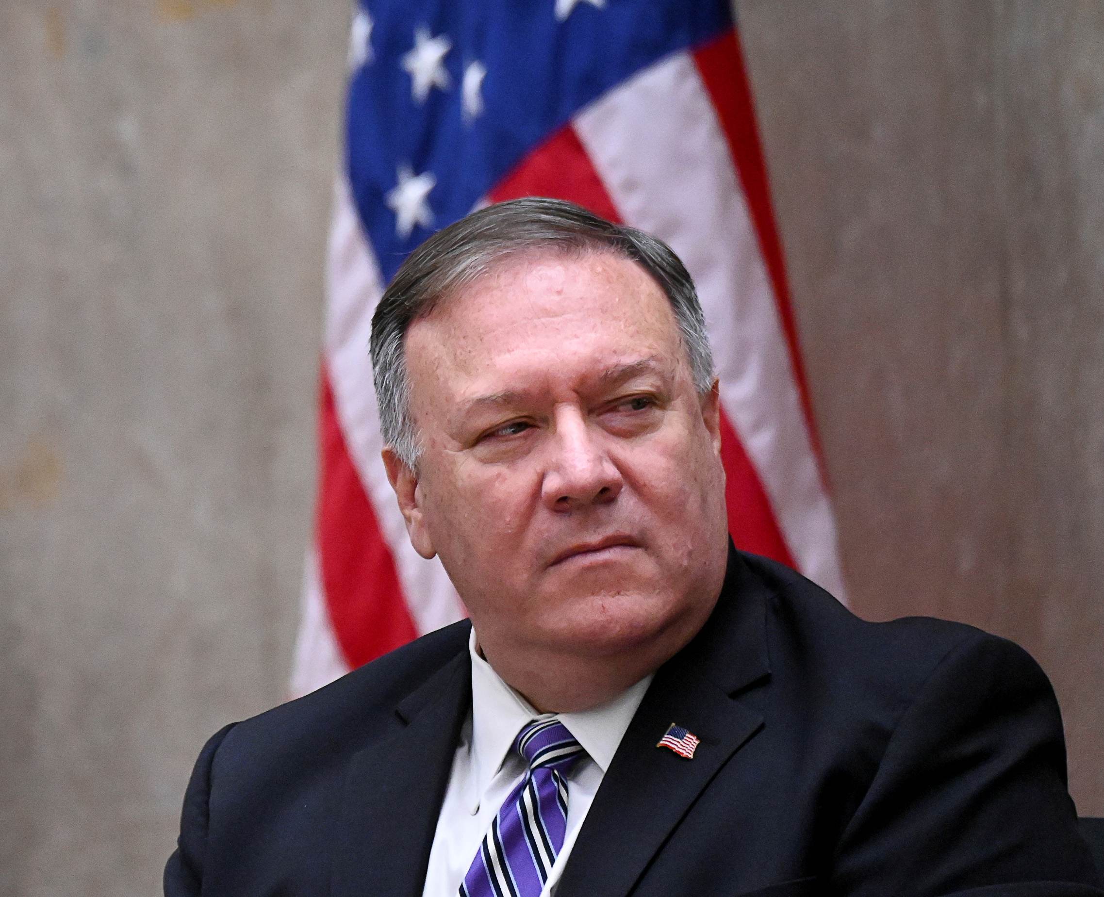 O secretário de estado dos EUA, Mike Pompeo O secretário de estado dos EUA, Mike Pompeo