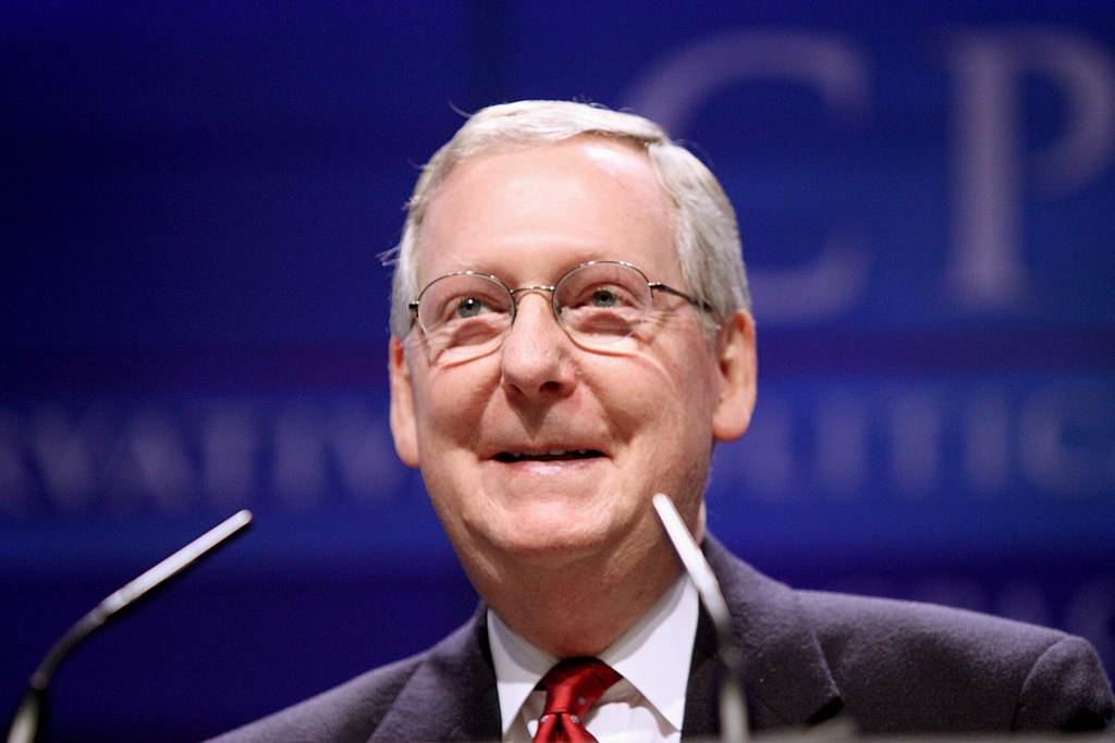Líder do partido republicano no Senado, Mitch McConnell (03.nov.2020)