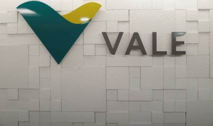 Logo da Vale em prédio no Rio de Janeiro