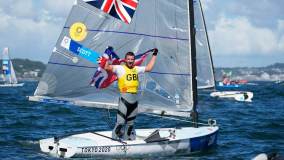Também britânico, Giles Scott conquistou o ouro olímpico na categoria Finn da vela (03/08/2021)