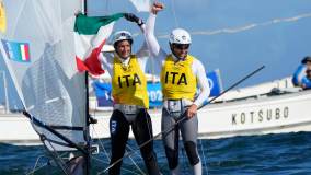 Italianos Ruggero Tita e Caterina Banti conquistaram o ouro na Nacra 17 mista (03/08/2021)