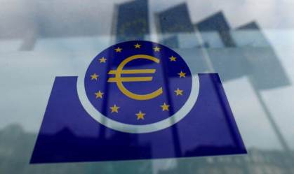 Logo do Banco Central Europeu em Frankfurt, Alemanha