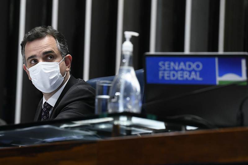 Presidente do Senado Federal, senador Rodrigo Pacheco (DEM-MG). Presidente do Senado Federal, senador Rodrigo Pacheco (DEM-MG).