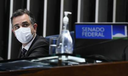 Presidente do Senado Federal, senador Rodrigo Pacheco (DEM-MG).