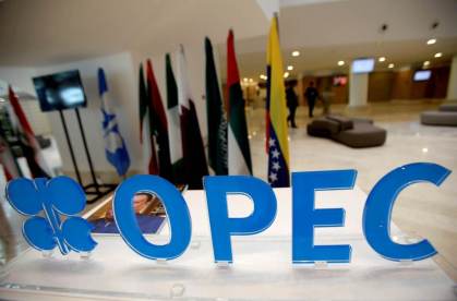 Logo da Opep fotografado em Argel, Argélia 28/09/2016
