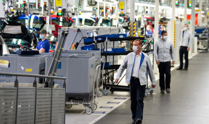 Fábrica da Volkswagen em Wolfsburg, Alemanha.