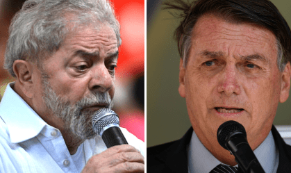 Luiz Inácio Lula da Silva e Jair Bolsonaro