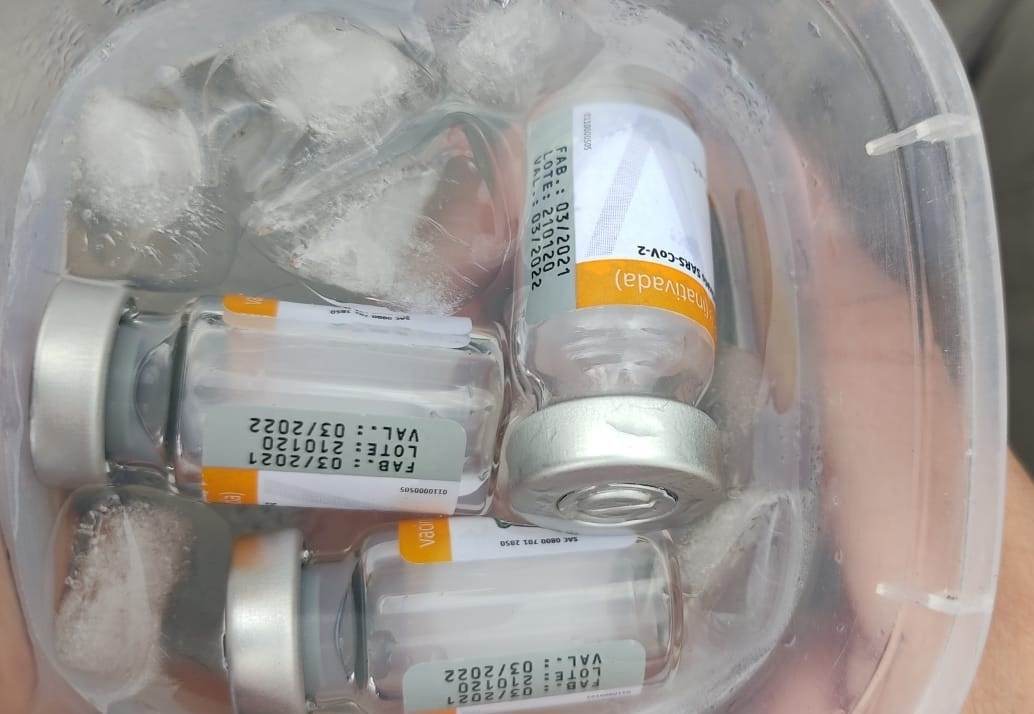 Doses da coronavac recuperadas após furto Doses da coronavac recuperadas após furto