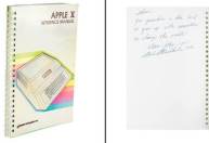 Manual do computador Apple II autografado por Jobs é leiloado por US$ 800 mil