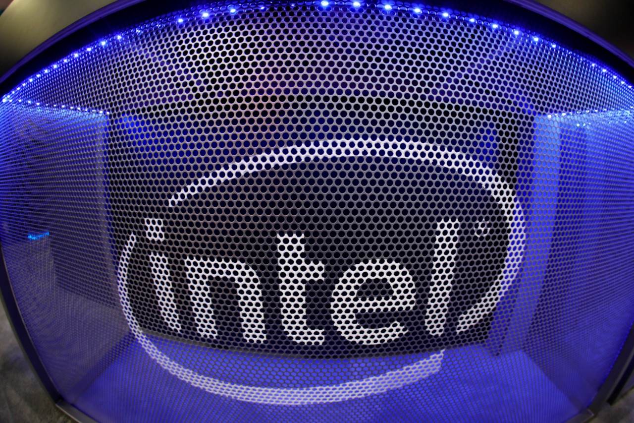 Logo da Intel fotografado em Los Angeles, EUA 11/06/2019 