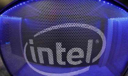 Logo da Intel fotografado em Los Angeles, EUA 11/06/2019 